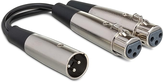 Hosa Y Cable XLR3M to Dual XLR3F