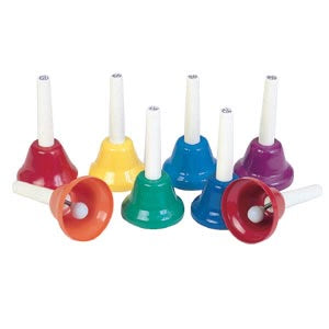 KIDSPLAY® 8-Note C Major Diatonic Hand Bell Set