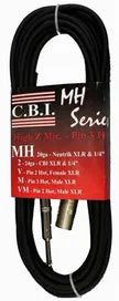 CBI cables Mic cable XLR to 1/4- 10ft