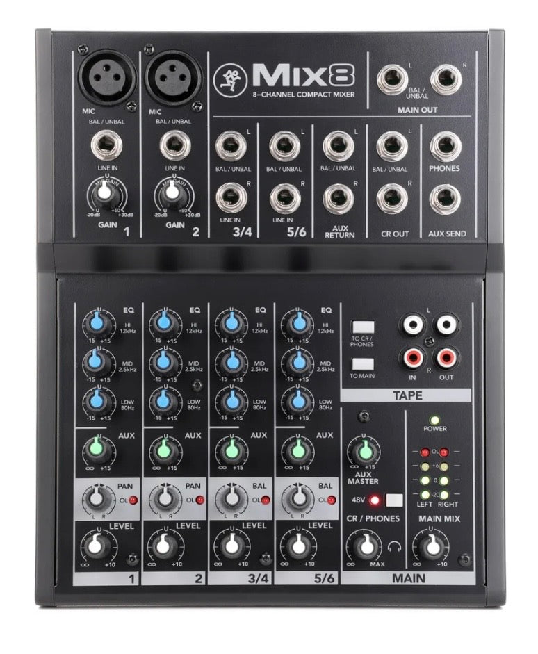 Mackie Mix8 8-channel Mixer
