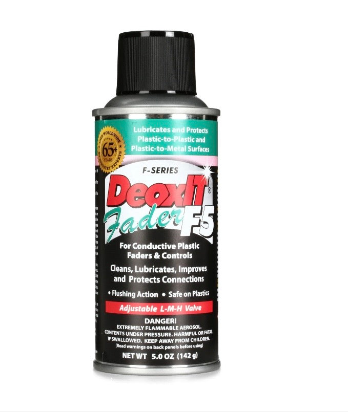 Hosa CAIG Laboratories DeoxIT Fader F5 Fader Lubricant 5% Solution - 5-oz. Spray
