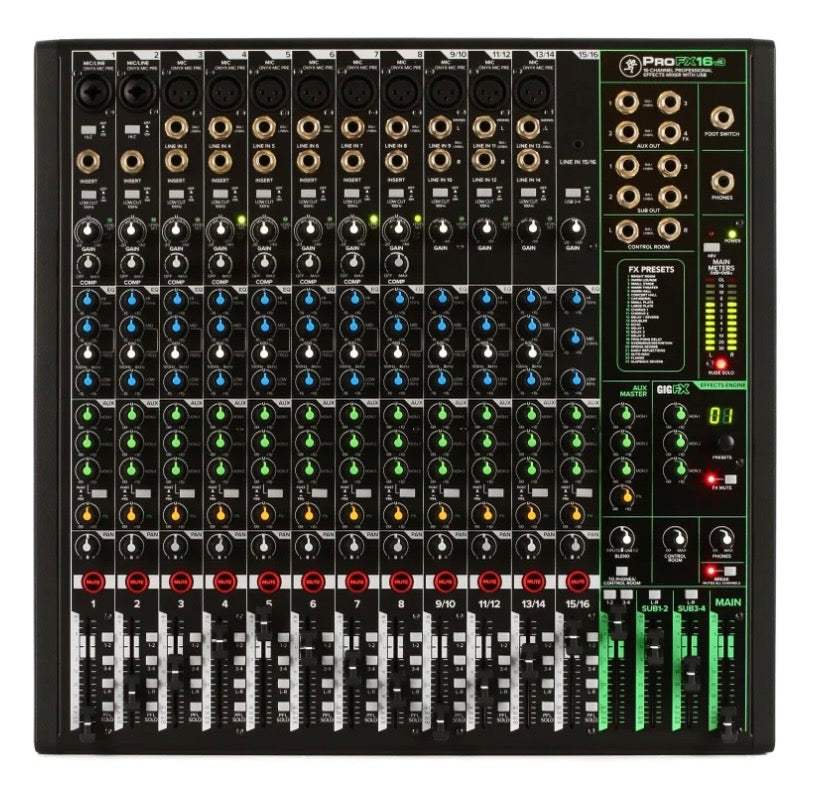 Mackie ProFX16v3 16-channel Mixer with USB and Effects