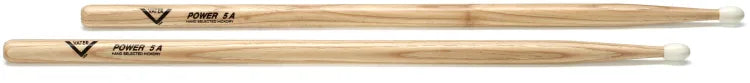 Vater American Hickory Drumsticks, Power 5A Nylon Tip