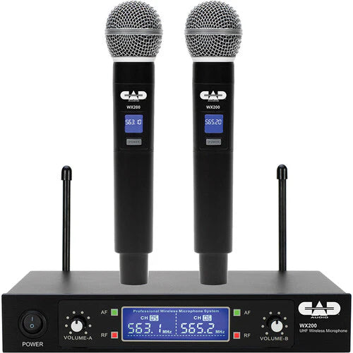 CAD WX200 2-Person Wireless Fixed-Frequency Handheld Microphone System