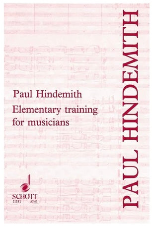 Paul Hindemith Elementary Training for Musicians