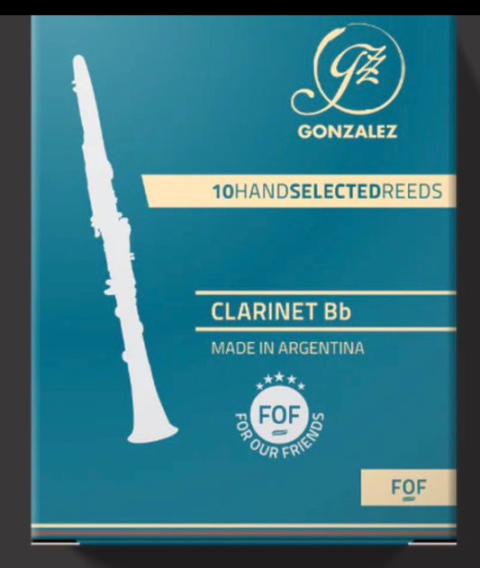 Gonzalez Reeds FOF Reeds for Bb Clarinet - (10-pack)