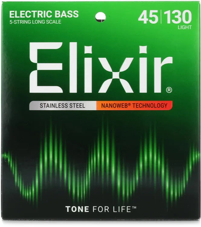 Elixir Strings Stainless Steel Nanoweb Long-scale Electric Bass Strings