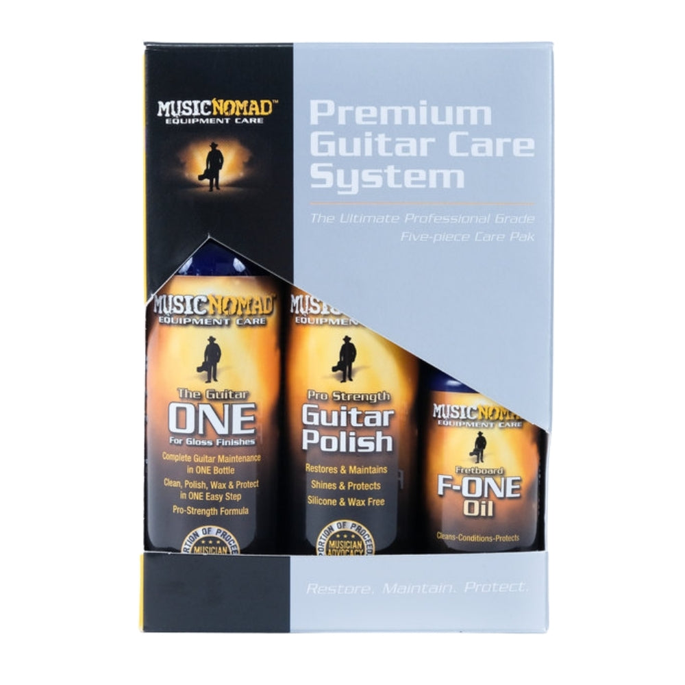 MusicNomad Premium Guitar Care System - 5-piece Kit