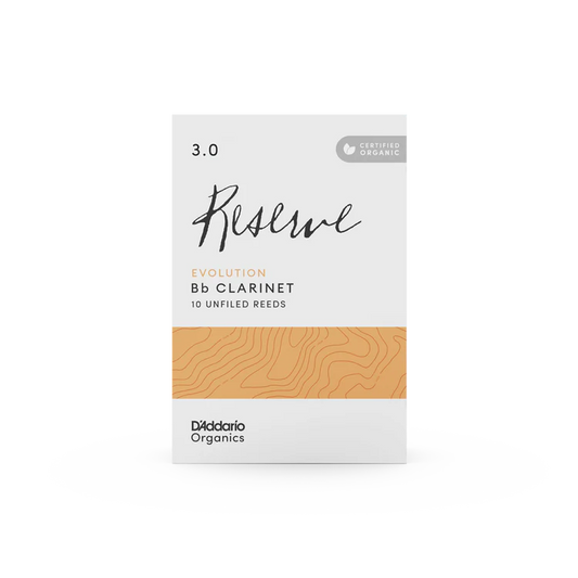 Organic Reserve Evolution Bb Clarinet Reeds-Individually-Sealed, 10-Pack
