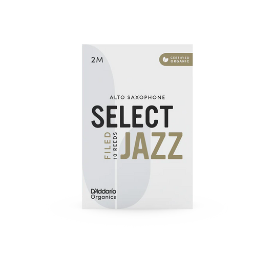Organic Select Jazz Filed Alto Saxophone Reeds-Individually-Sealed, 10-Pack