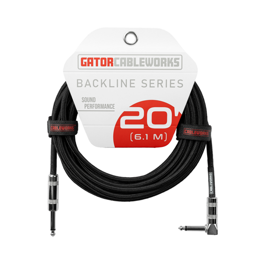 Gator Cableworks Backline Series Braided Instrument Cable Black