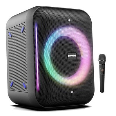 GEMINI GRV-650L portable Bluetooth party speaker with LED lights