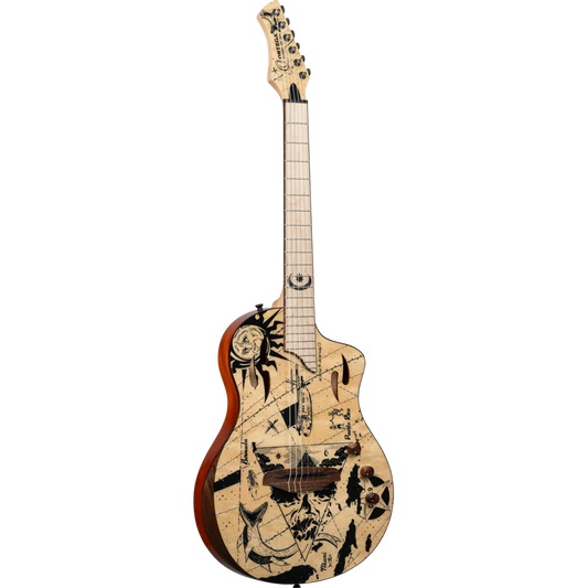 Ortega RTPG-LS2 Nylon-String Acoustic-Electric Guitar Okume