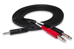 HOSA Stereo Breakout 3.5 mm TRS to Dual 1/4 in TS