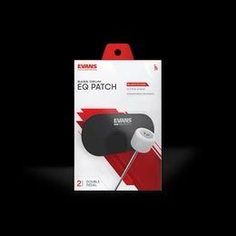 Evans PB2 Double Bass Drum Patch (pair) - Black Nylon