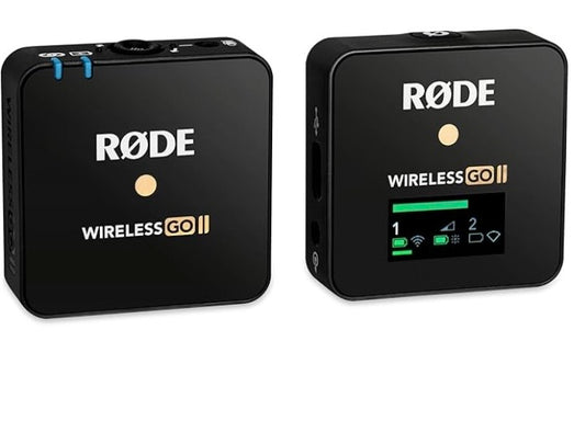 Rode Wireless GO II Single Channel Wireless Microphone System, Black
