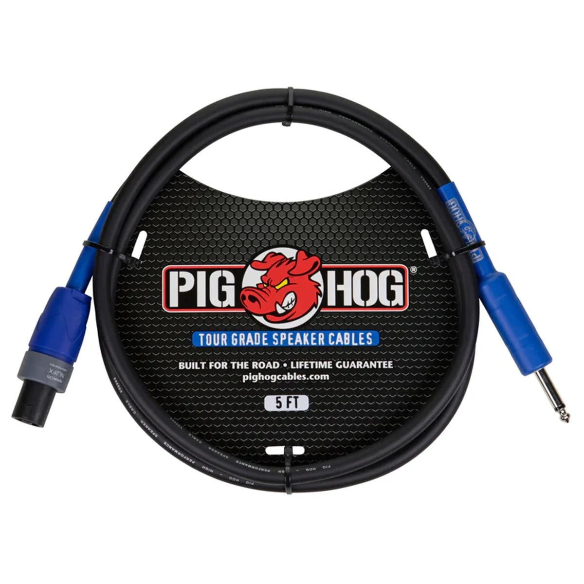 Pig Hog Tour Grade Speaker Cable 14 AWG speakON to 1/4” 5ft
