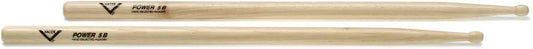 Vater American Hickory Drumsticks, Power 5B Wood Tip