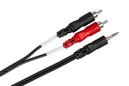 HOSA Stereo Breakout 3.5 mm TRS to Dual RCA 25FT
