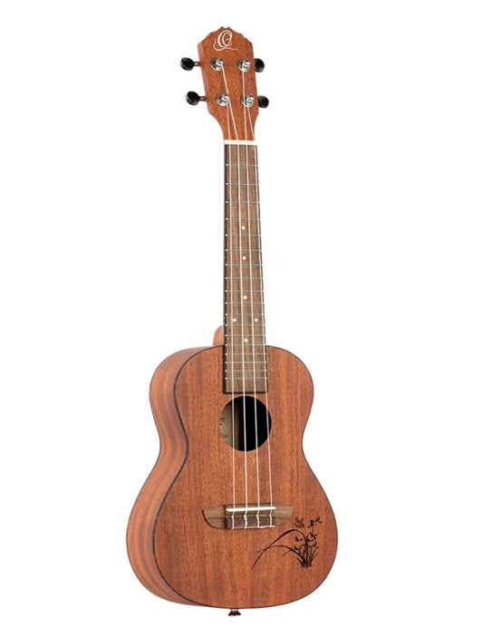 Ortega Guitars, 4-String Bonfire Series Concert Ukulele, Right-Handed, Acoustic, (RU5MM)