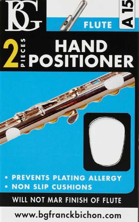 BG Flute Hand Positioner , Two Pieces - White