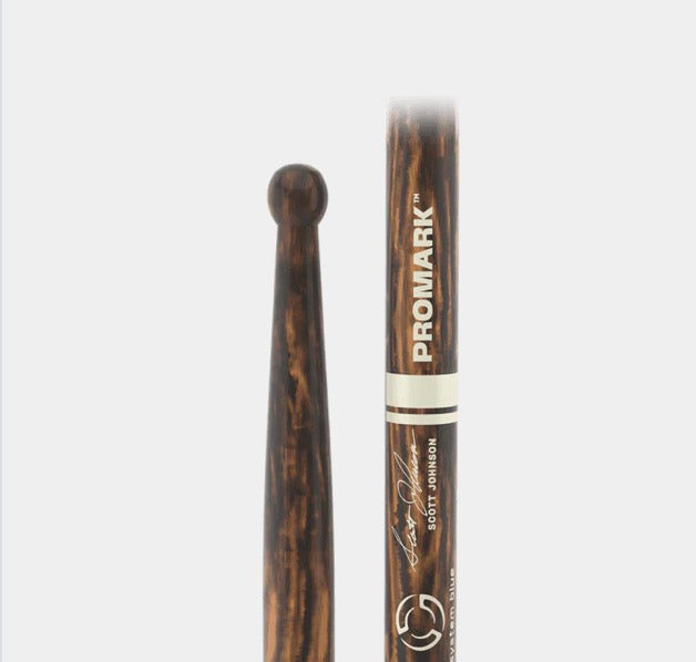 ProMark System Blue Scott Johnson Firegrain Marching Snare Drumsticks