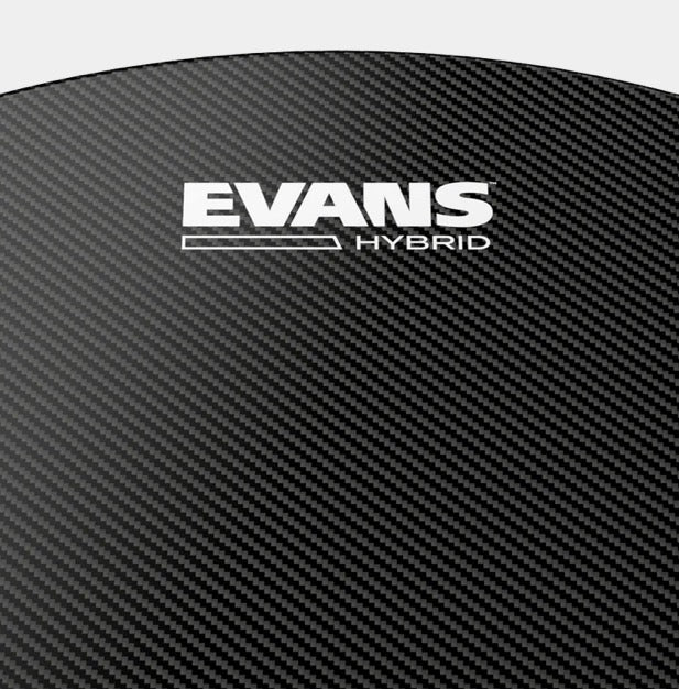 Evans Hybrid Marching Black Snare Batter