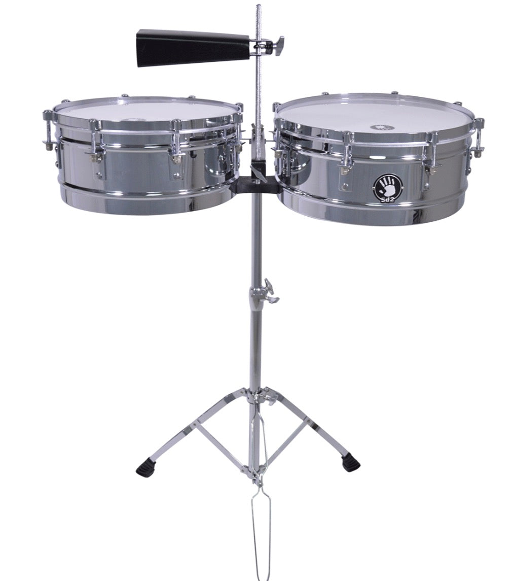 5D2 14" & 15" Chrome Timbal with Stand