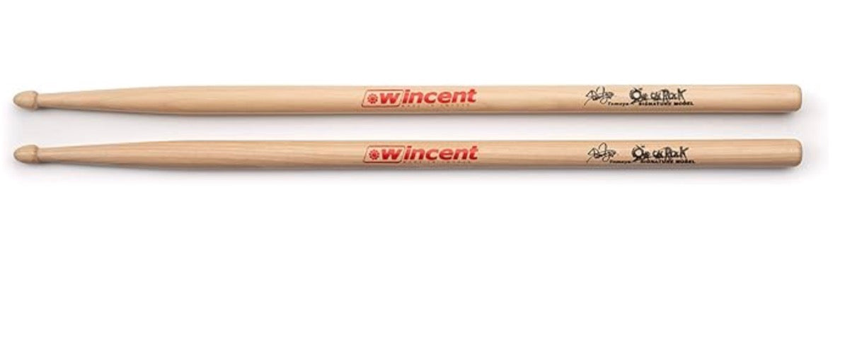 Wincent Drumsticks Tomoya Natural WTYS 5A speed  Power Signature Hickory