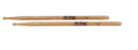 On-Stage Hickory Drumsticks - 5B - Wood Tip