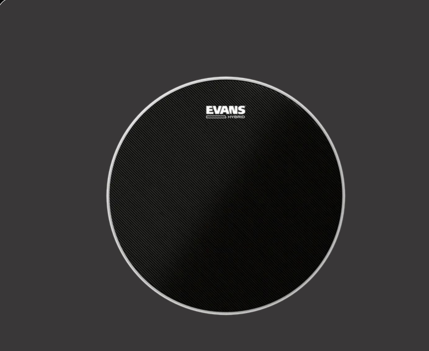 EVANS Hybrid Marching Black Snare Batter