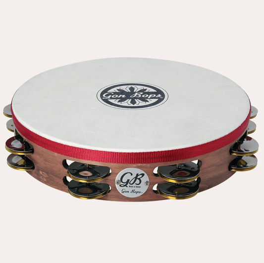 Gon Bops Double Row Wooden Tambourine w/Head