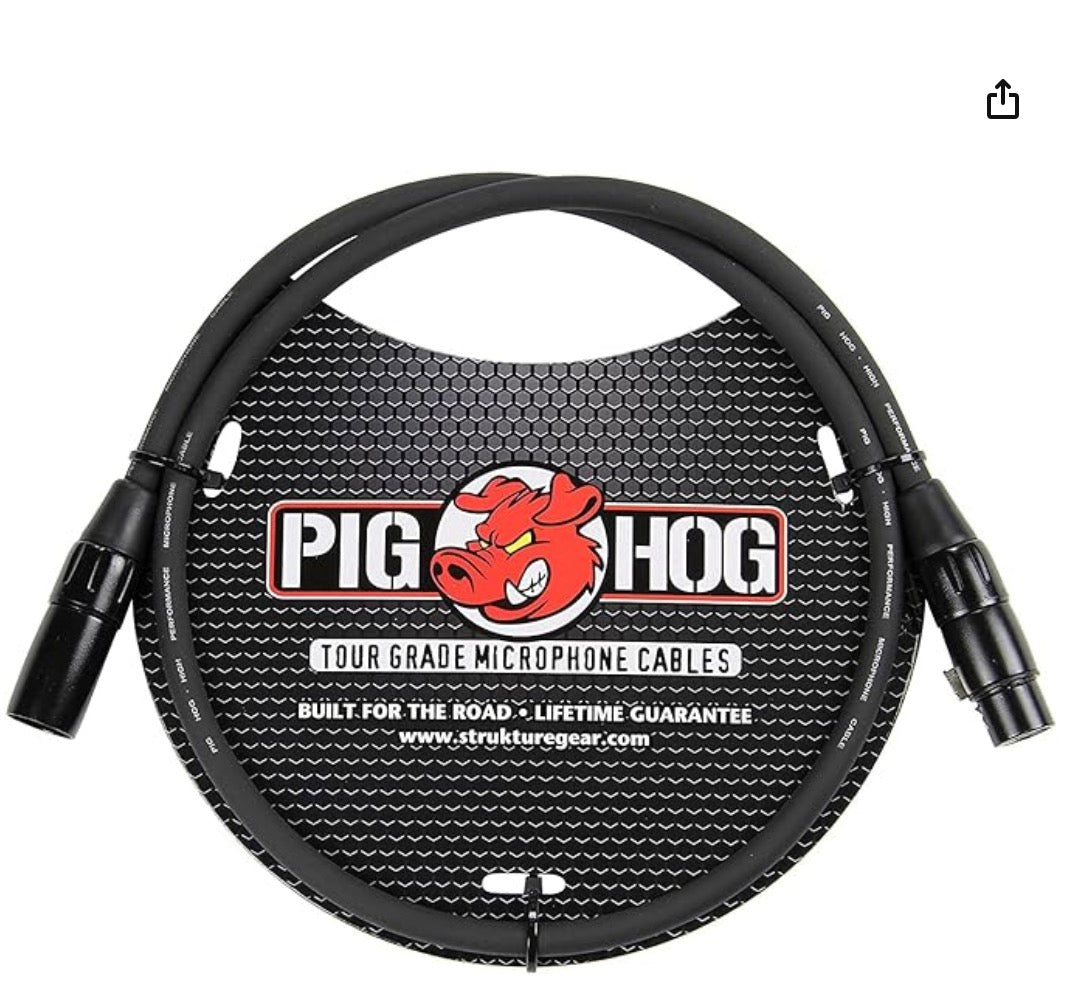 Pig Hog PHM High Performance XLR Microphone Cable