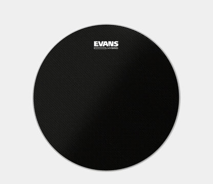 Evans Hybrid Marching Black Snare Batter