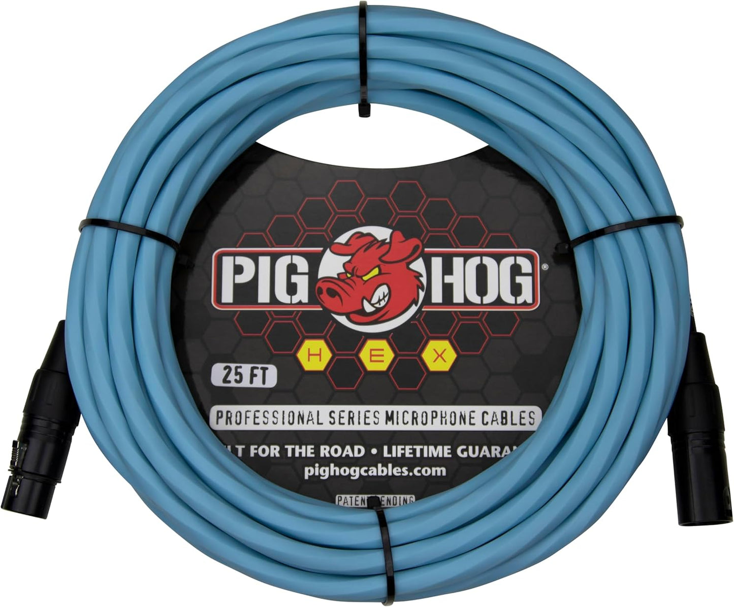 PIG HOG HEX SERIES MIC CABLE DAPHNE BLUE