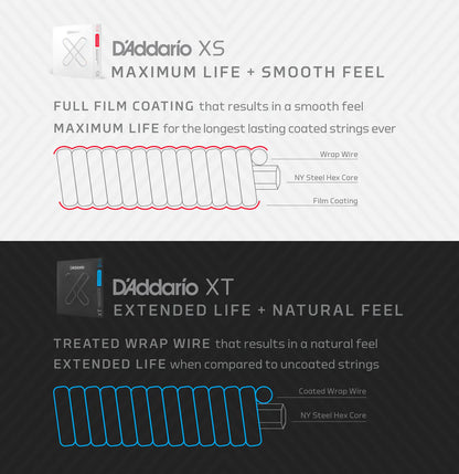 D’Addario XT Regular Light Long Scale Coated Bass Strings