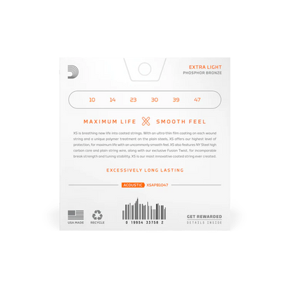 D'Addario XS Phosphor Bronze Acoustic Guitar Strings