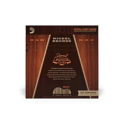 D'Addario Nickel Bronze Acoustic Guitar Strings