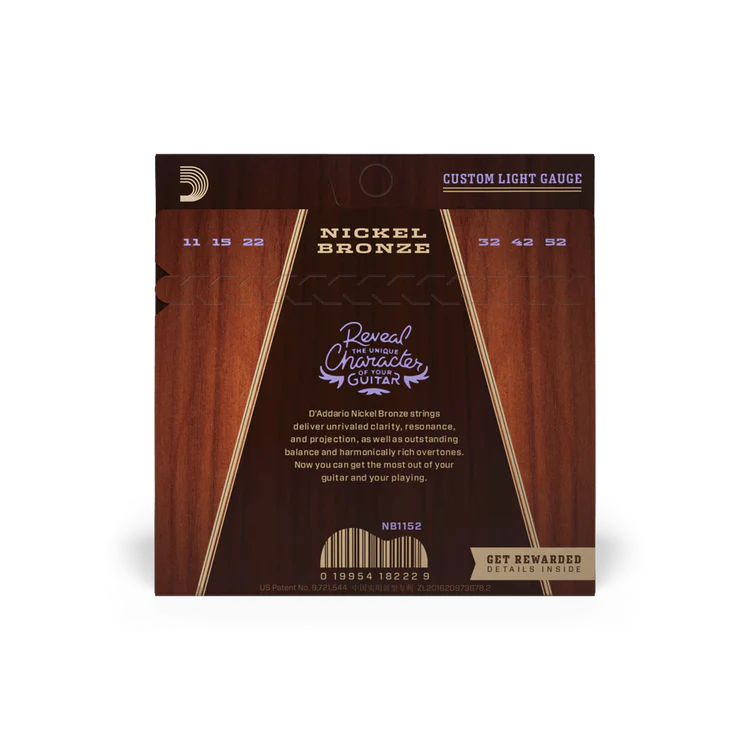 D'Addario Nickel Bronze Acoustic Guitar Strings