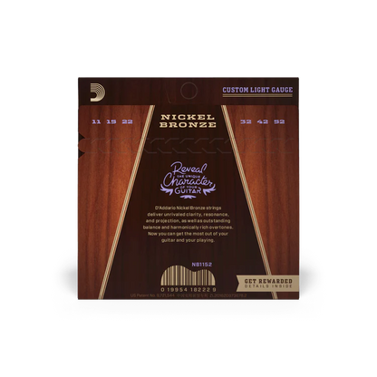 D'Addario Nickel Bronze Acoustic Guitar Strings