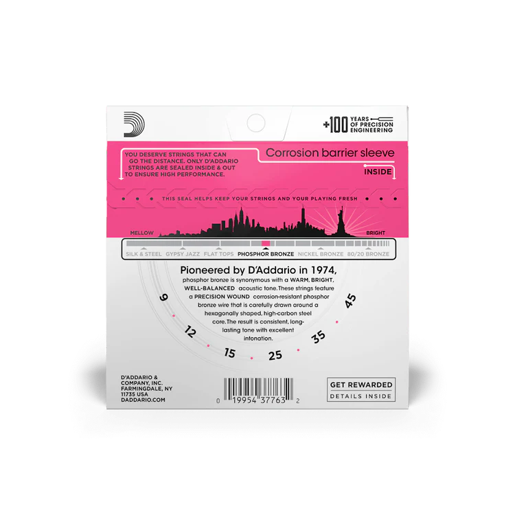 D'Addario Phosphor Bronze Acoustic Guitar Strings