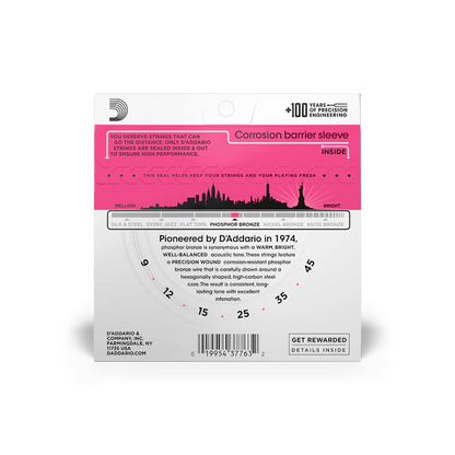 D'Addario Phosphor Bronze Acoustic Guitar Strings