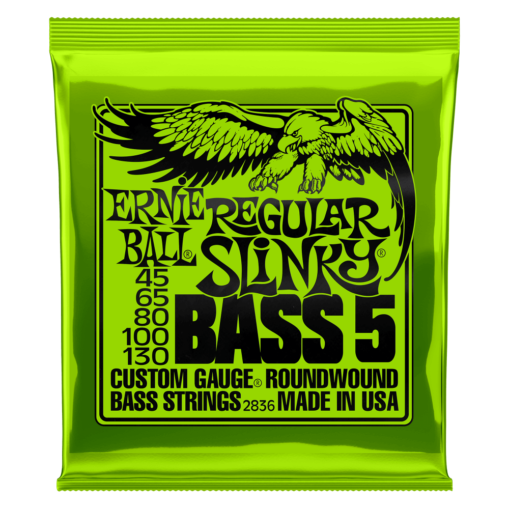 Ernie Ball Slinky Nickel Wound Electric Bass Guitar 5