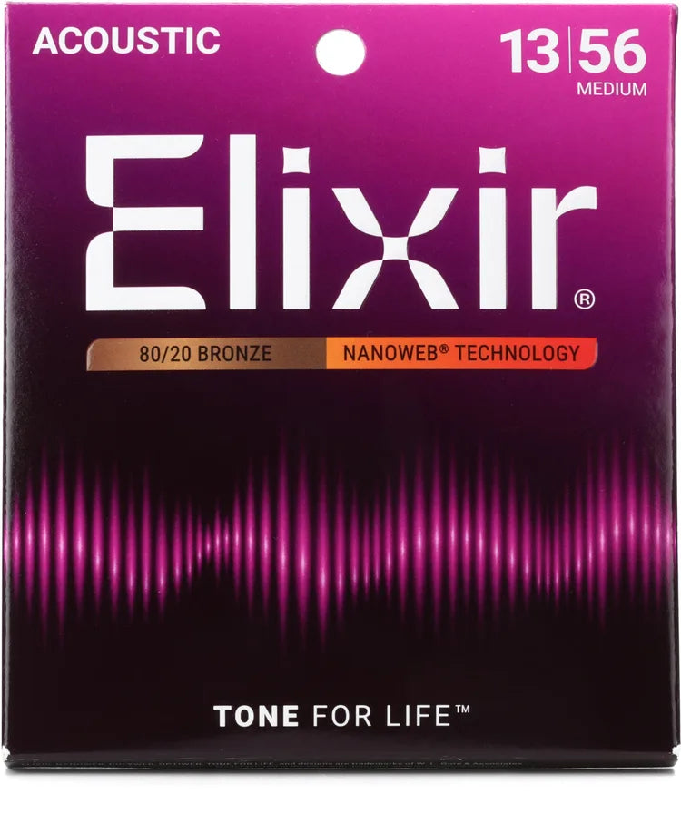Elixir Strings Nanoweb 80/20 Acoustic Guitar Strings