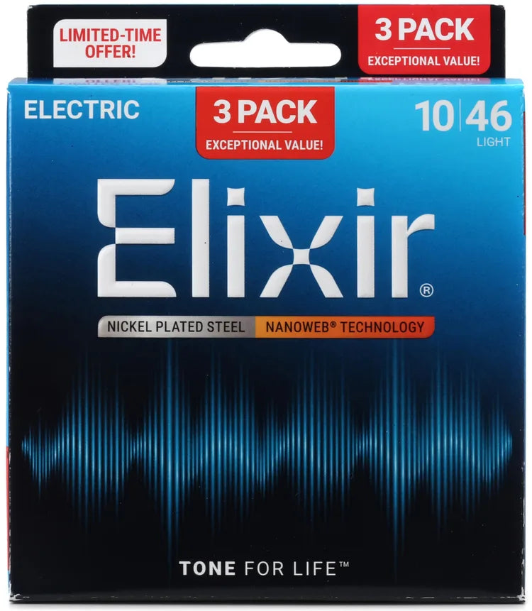 Elixir Strings Nanoweb Electric Guitar Strings