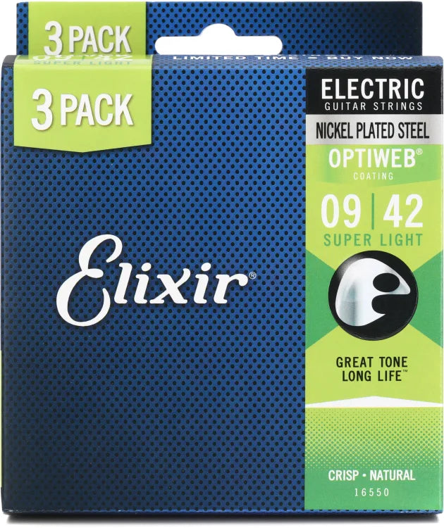 Elixir Strings Optiweb Electric Guitar Strings