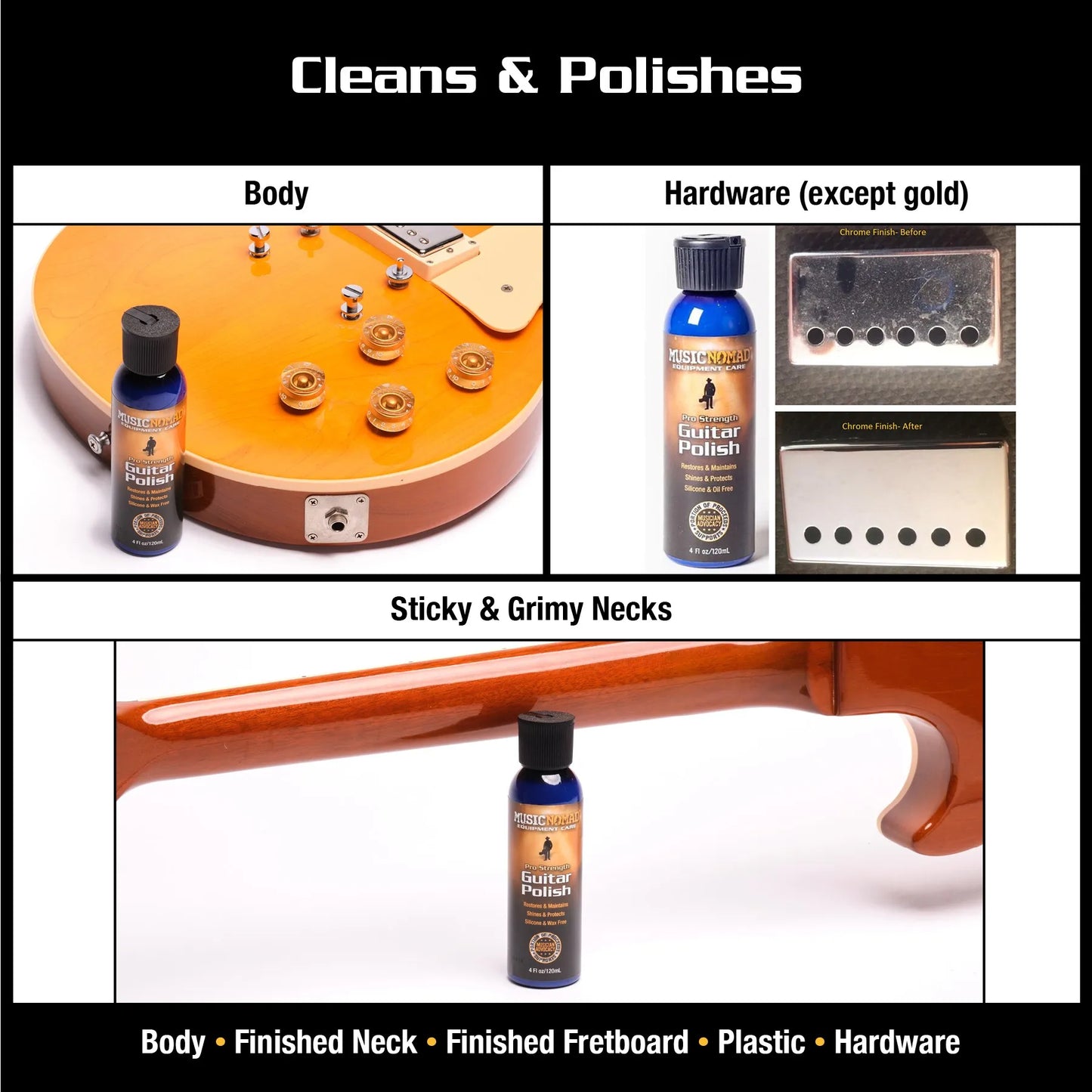 MusicNomad Premium Guitar Care System - 5-piece Kit