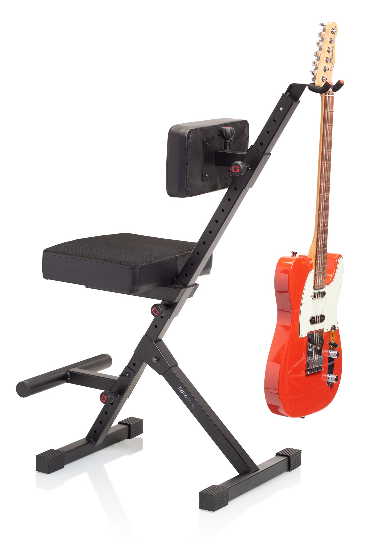 Gator Frameworks Deluxe Guitar Seat with Single Hanging Guitar Stand