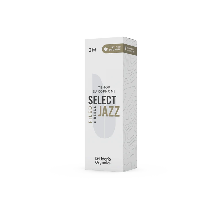 Organic Select Jazz Filed Tenor Saxophone Reeds-Individually-Sealed, 5-Pack