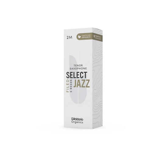 Organic Select Jazz Filed Tenor Saxophone Reeds-Individually-Sealed, 5-Pack